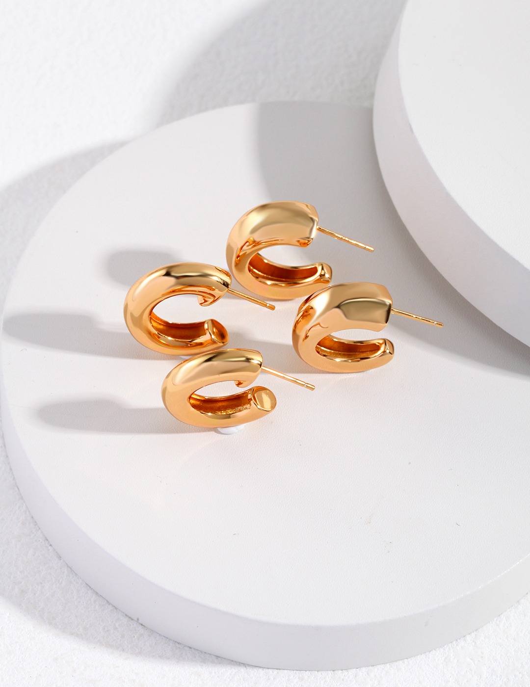 Sterling silver minimalist twisted earrings-love story jewelry