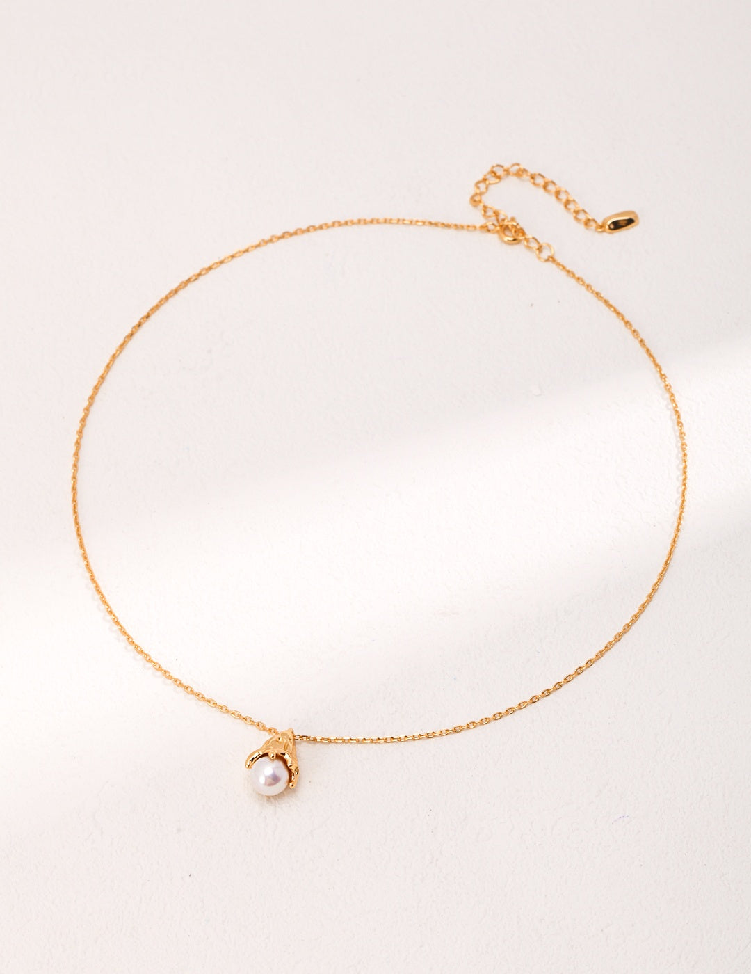 "The One" elegant 18K gold pendant with a natural pearl pendant-love story jewelry